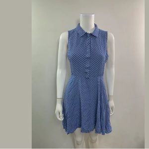 Wild Meadow Blue Polka Dots A Line Dress
